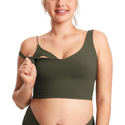 Nursing Crop Tank Top