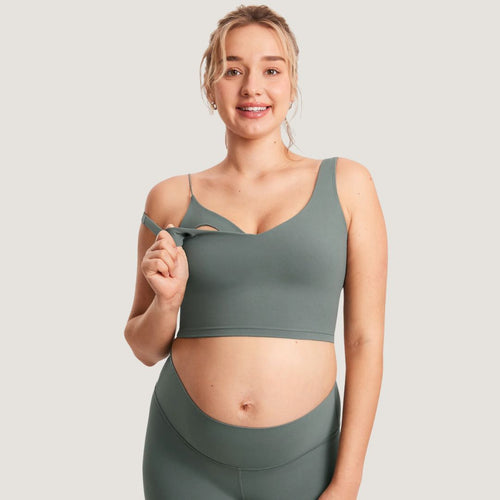 Nursing Crop Tank Top